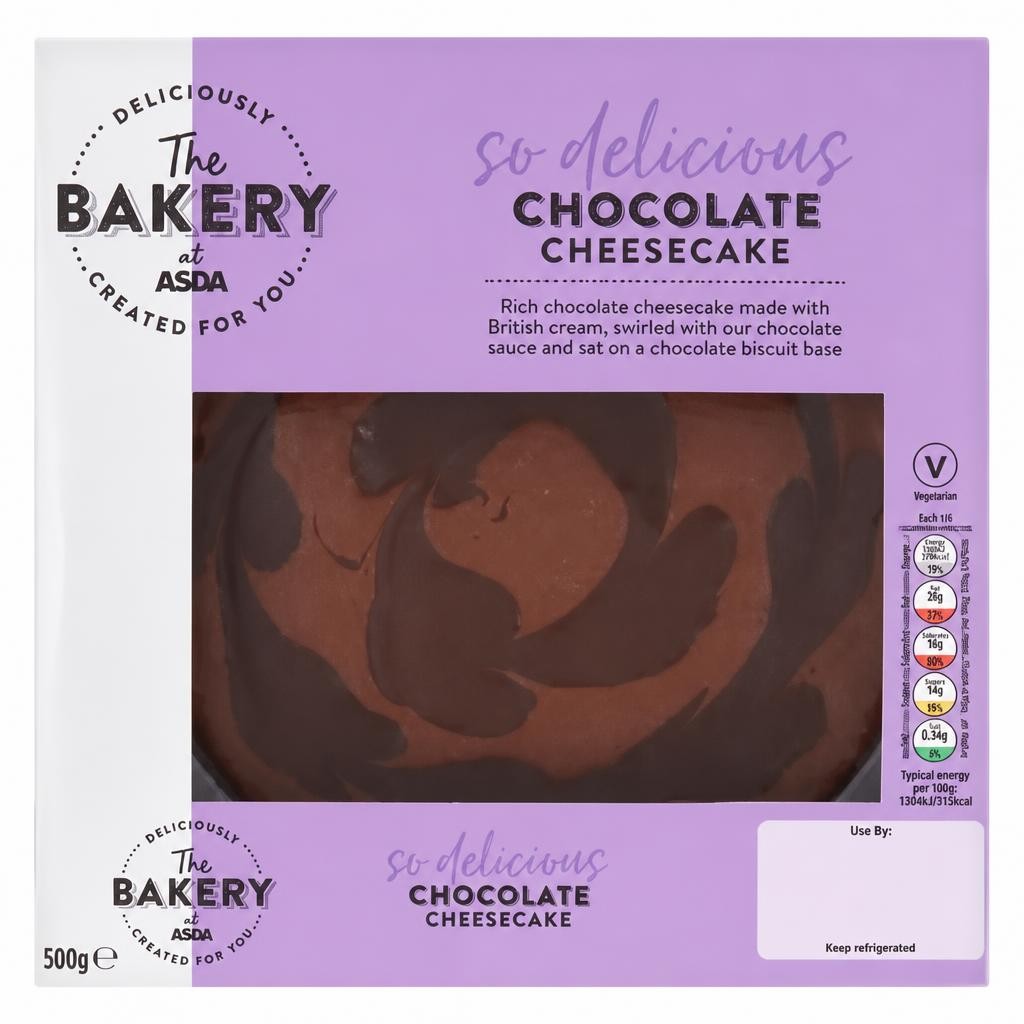 The BAKERY at ASDA The Bakery Chocolate Cheesecake 500g