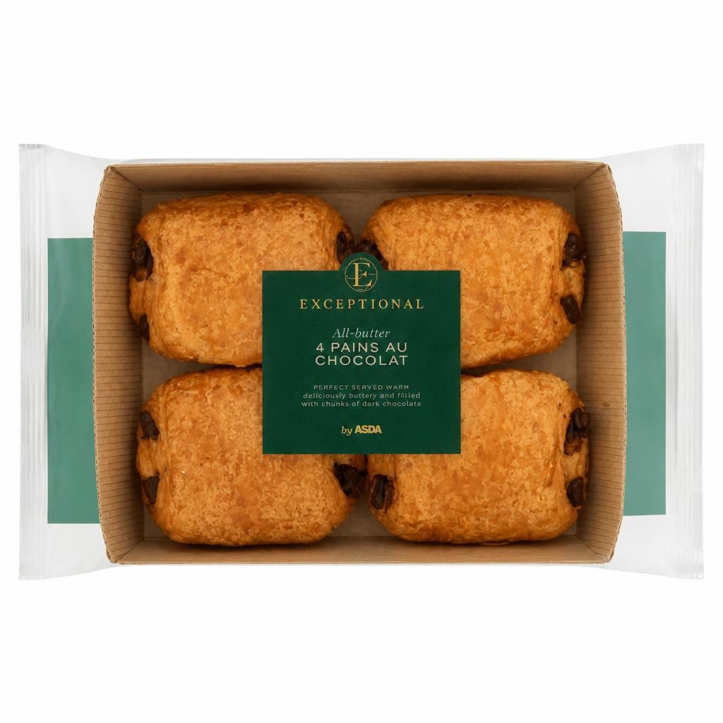 Exceptional by ASDA 4 All-Butter Pains Au Chocolat