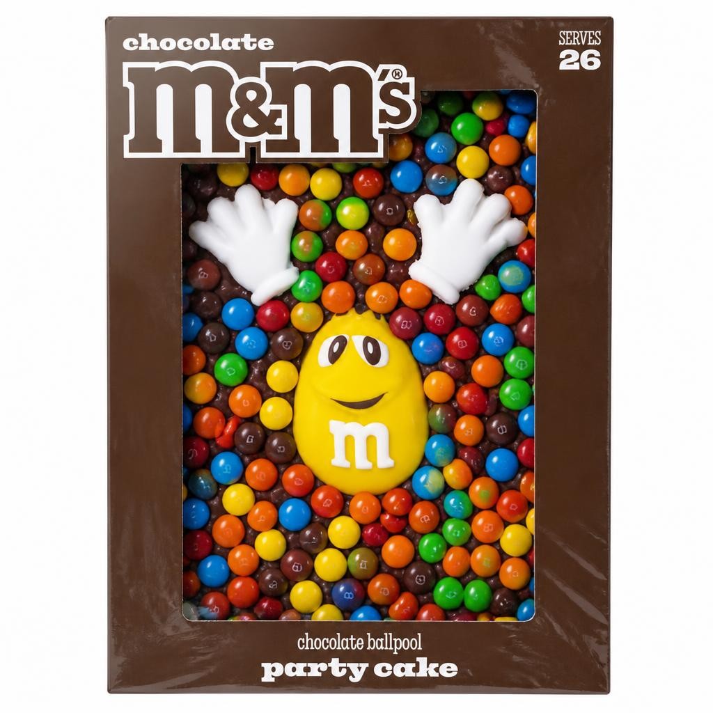 M&M's Large Chocolate Ballpool Party Cake