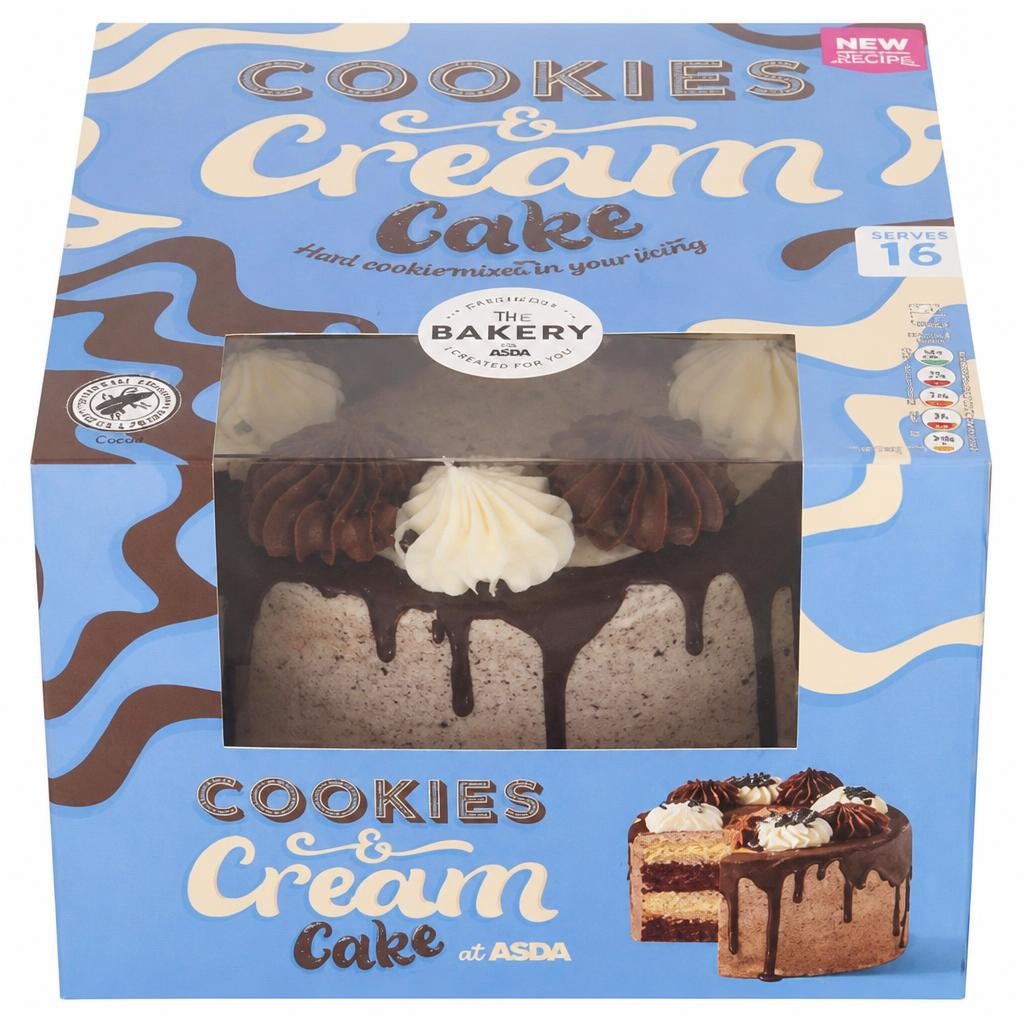 The BAKERY at ASDA Cookies & Cream Cake