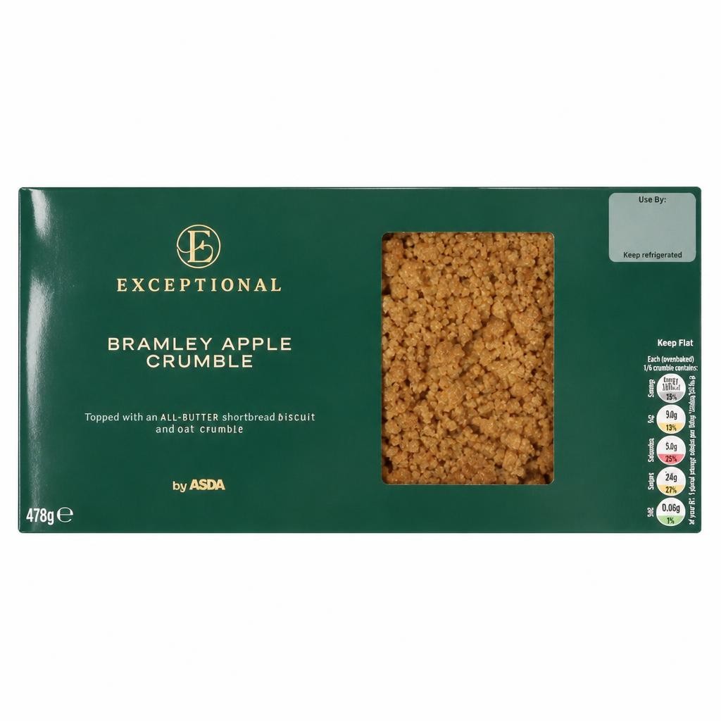 Exceptional by ASDA Bramley Apple Crumble 478g