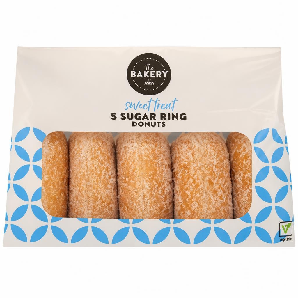 The BAKERY at ASDA 5 Sugar Ring Donuts