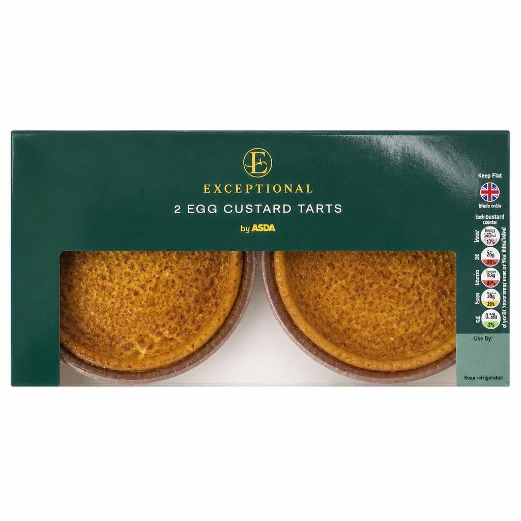 Exceptional by ASDA 2 Egg Custard Tarts