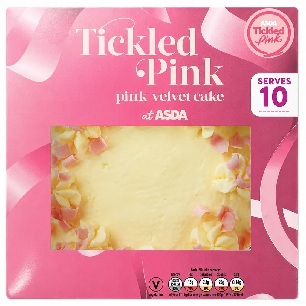 ASDA Tickled Pink Pink Velvet Cake