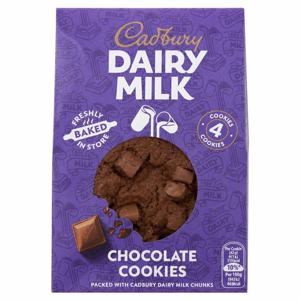 Cadbury Dairy Milk Chocolate Cookies 4pk