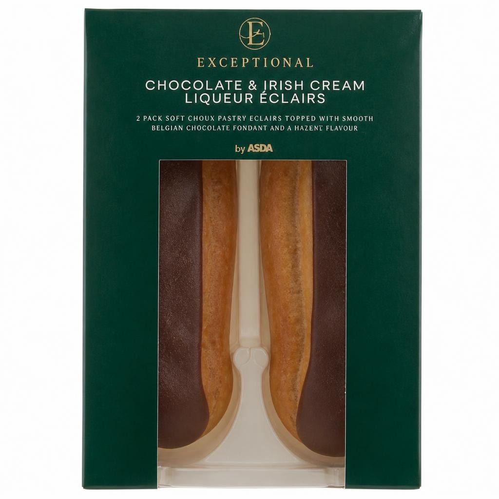 Exceptional by ASDA Chocolate & Irish Cream Liqueur Éclairs