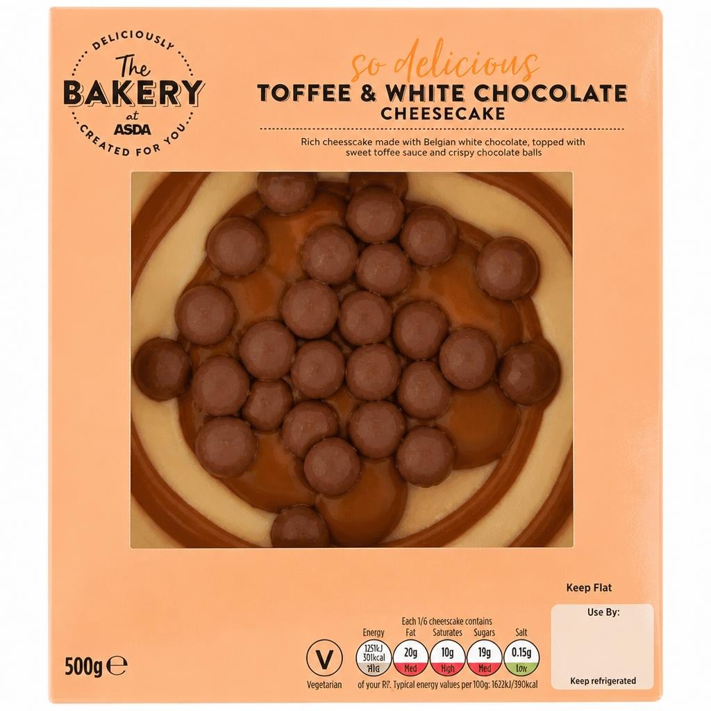 ASDA Toffee & White Chocolate Cheesecake 500g