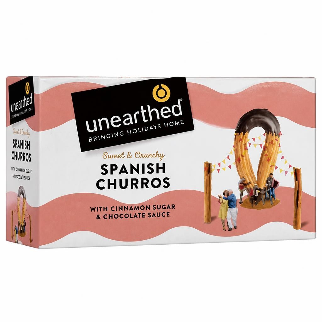 Unearthed Spanish Churros with Cinnamon Sugar & Chocolate Sauce 380g
