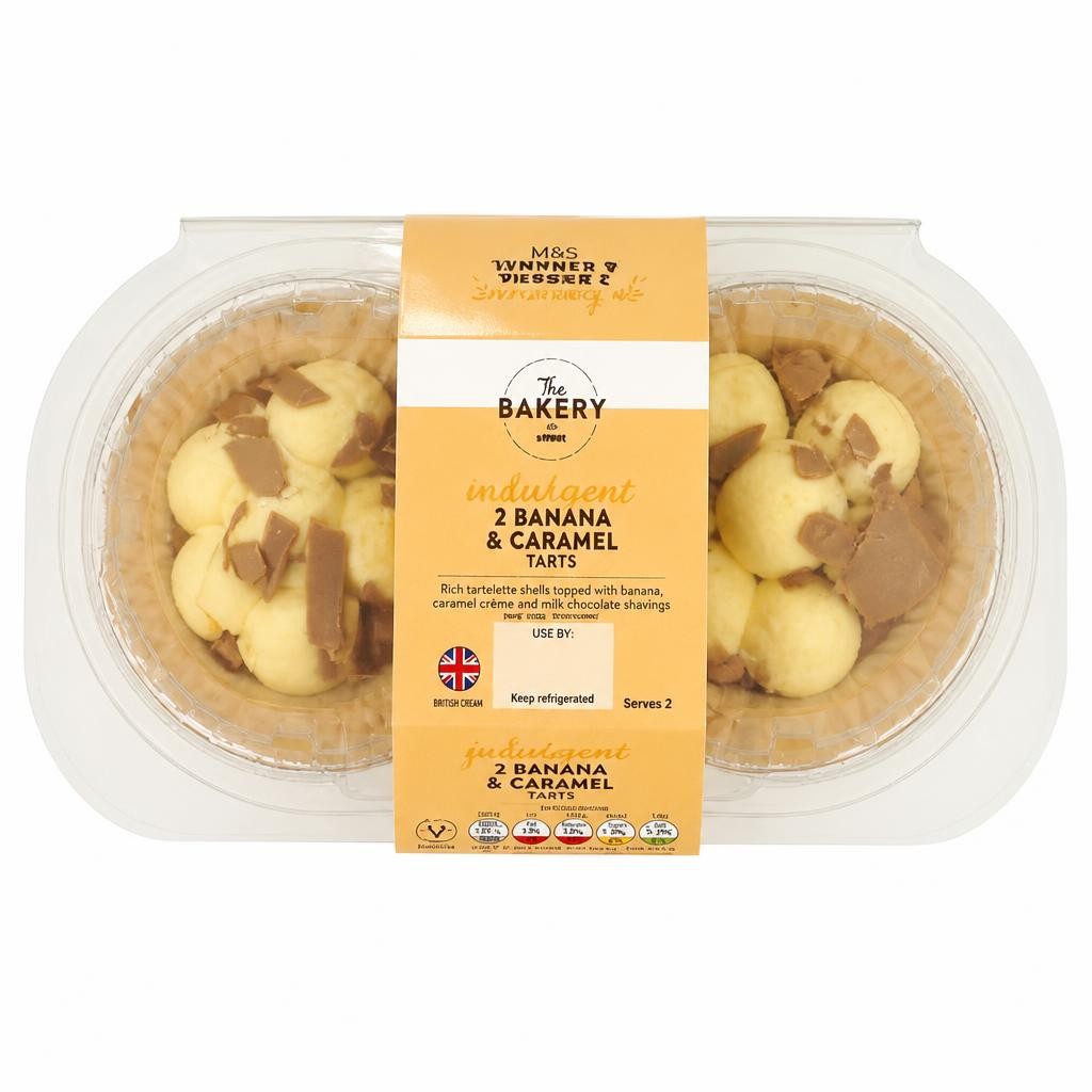 ASDA The Bakery at  Go Bananas 2 Banana & Caramel Tarts