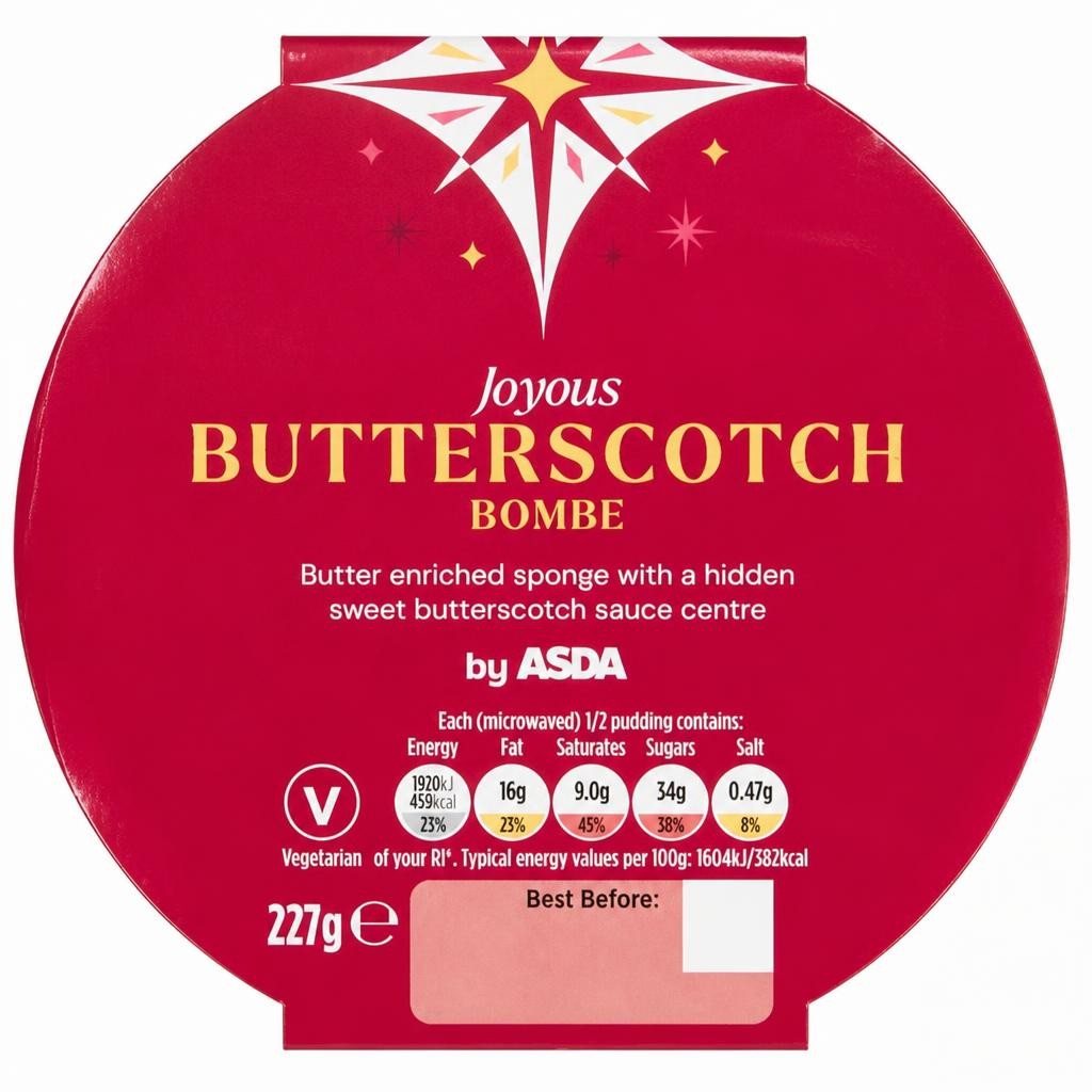 ASDA Joyous Butterscotch Bombe 227g