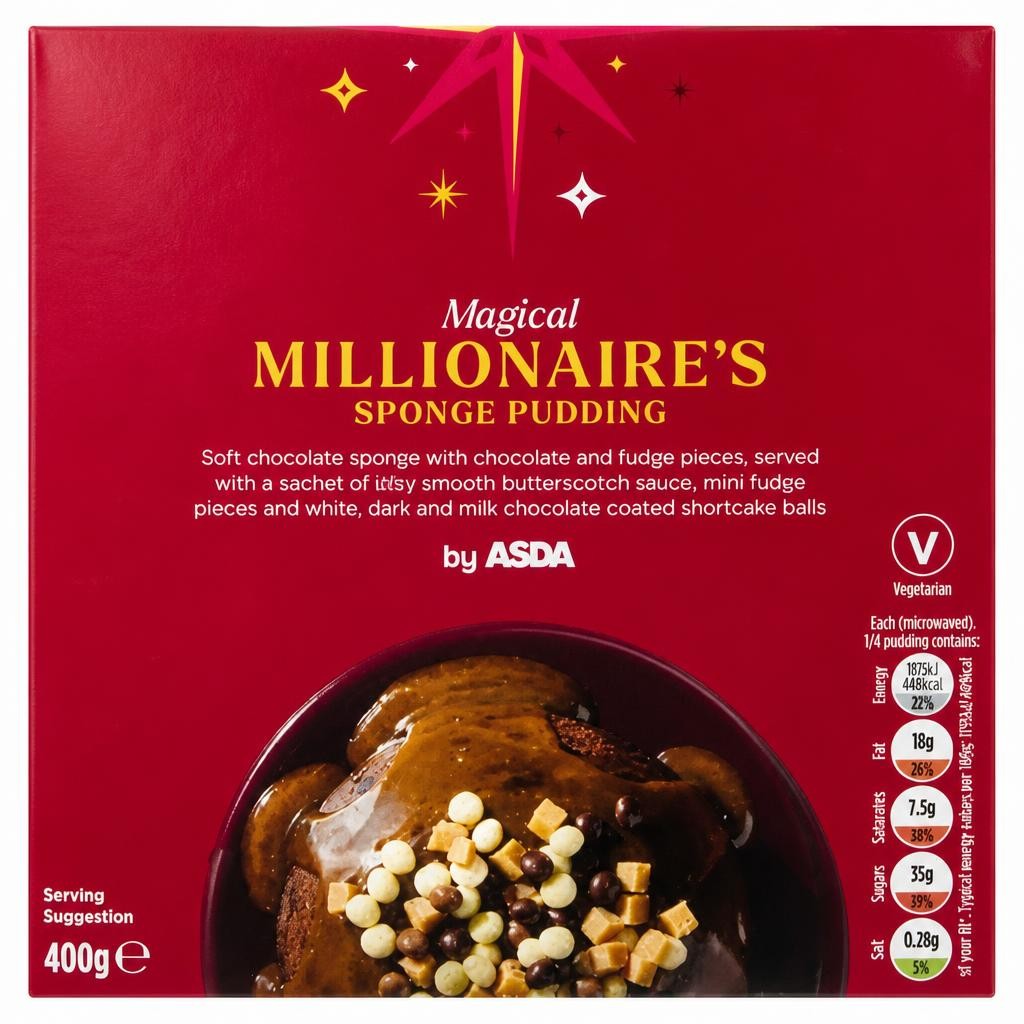 ASDA Magical Millionaire's Sponge Pudding 400g