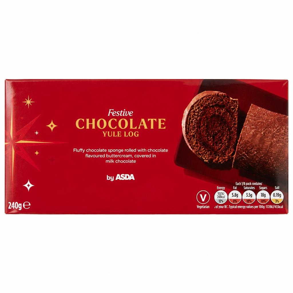 ASDA Festive Chocolate Yule Log 240g