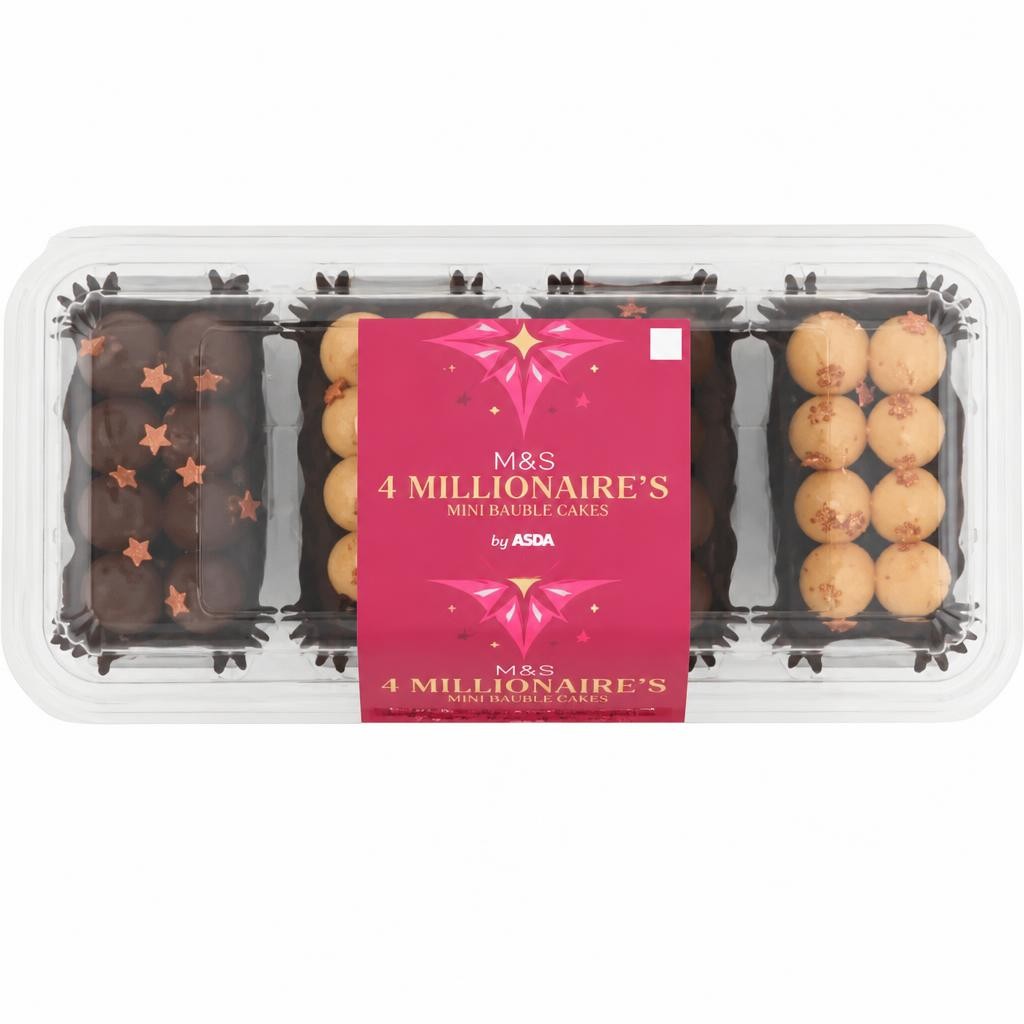 ASDA 4 Magical Millionaire's Mini Loaf Cakes