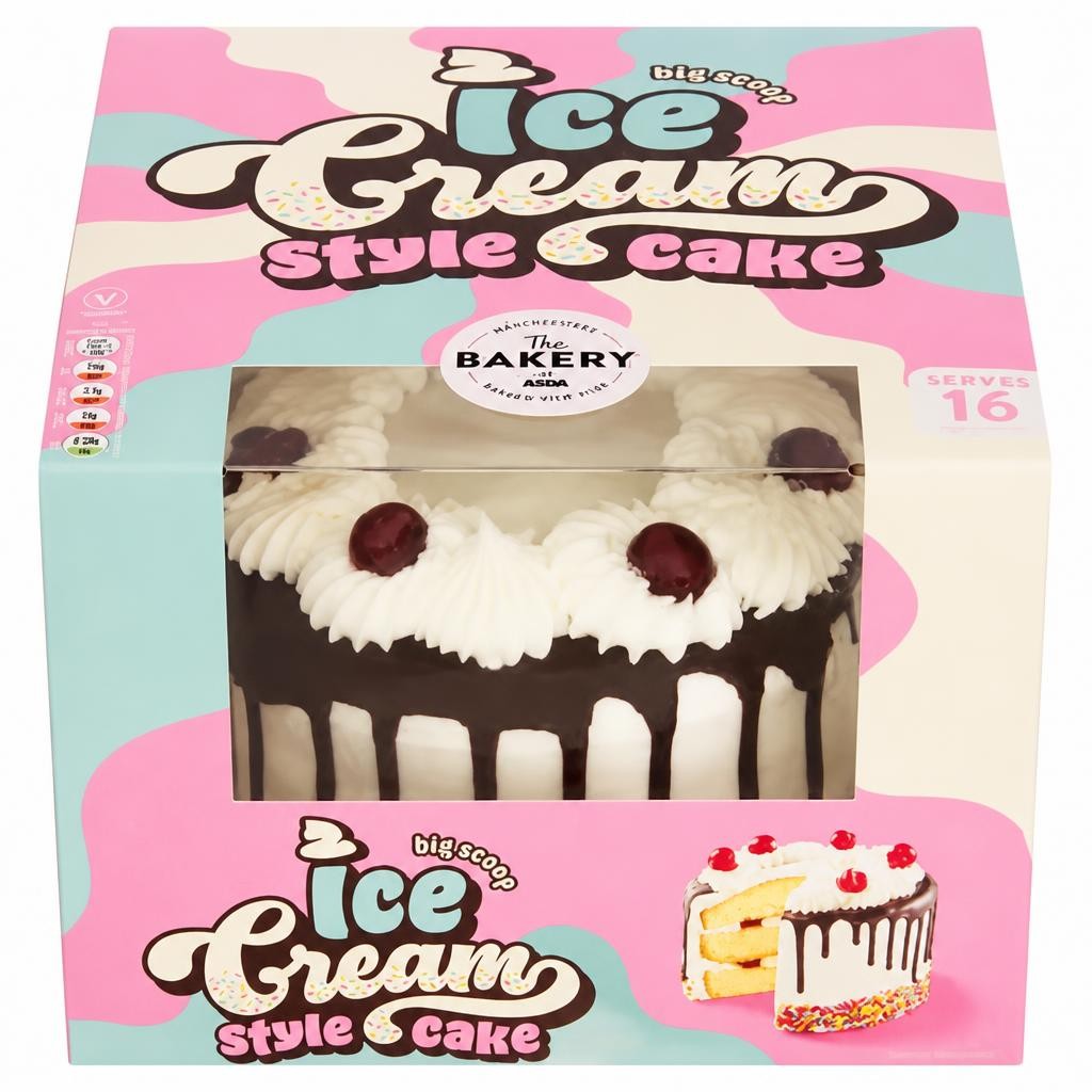 ASDA The Bakery at  Ice Cream Style Cake