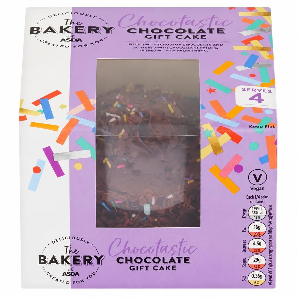 The BAKERY at ASDA Chocotastic Chocolate Gift Cake