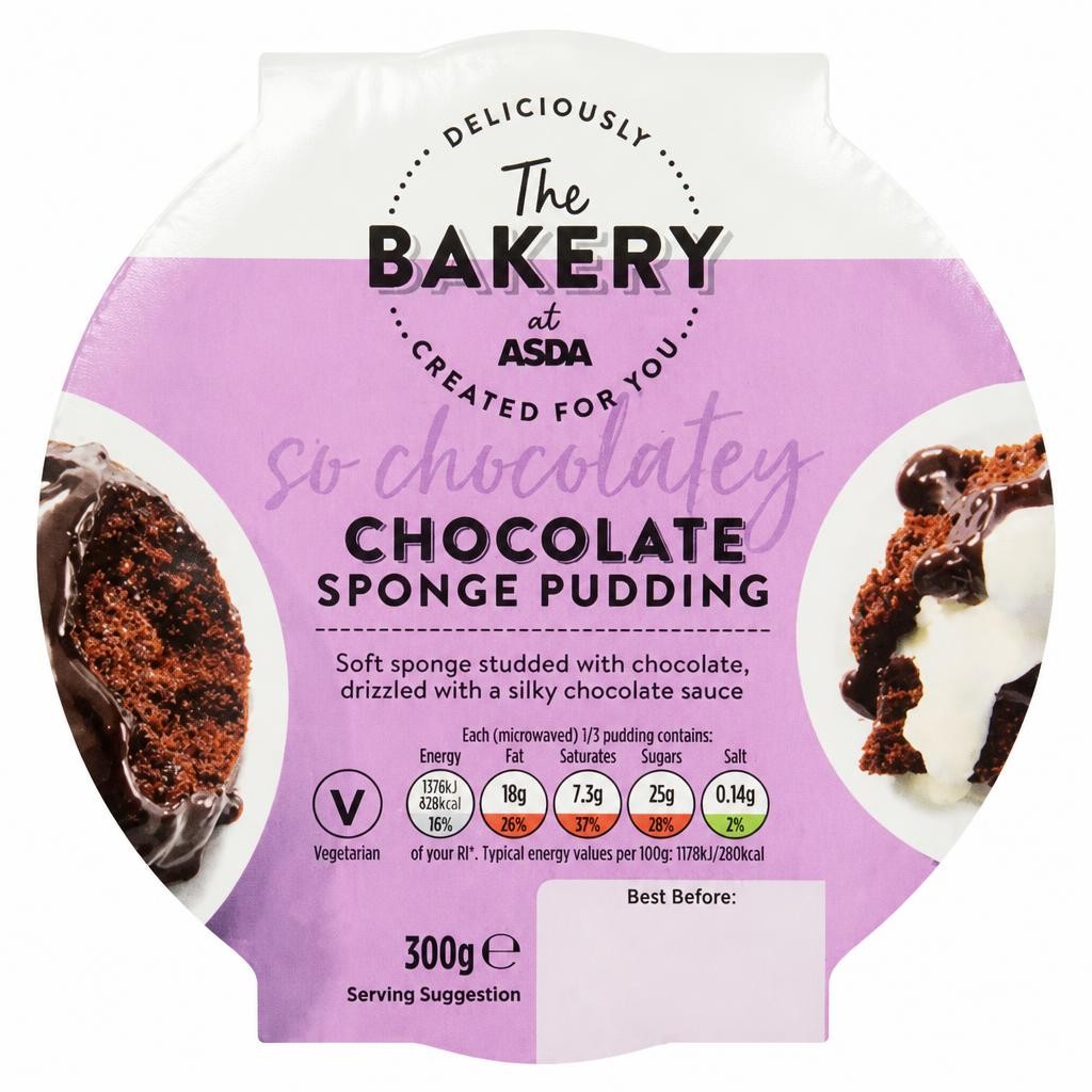 ASDA The Bakery The Bakery at  Chocolate Sponge Pudding 300g