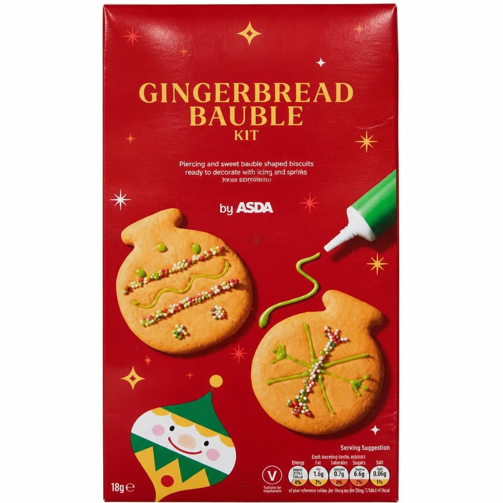 ASDA Gingerbread Bauble Kit 161g