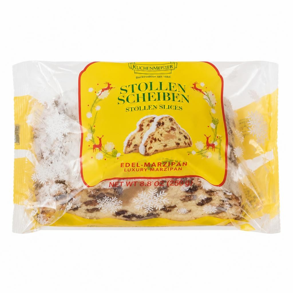 Kuchenmeister Luxury Marzipan Stollen Slices 250g