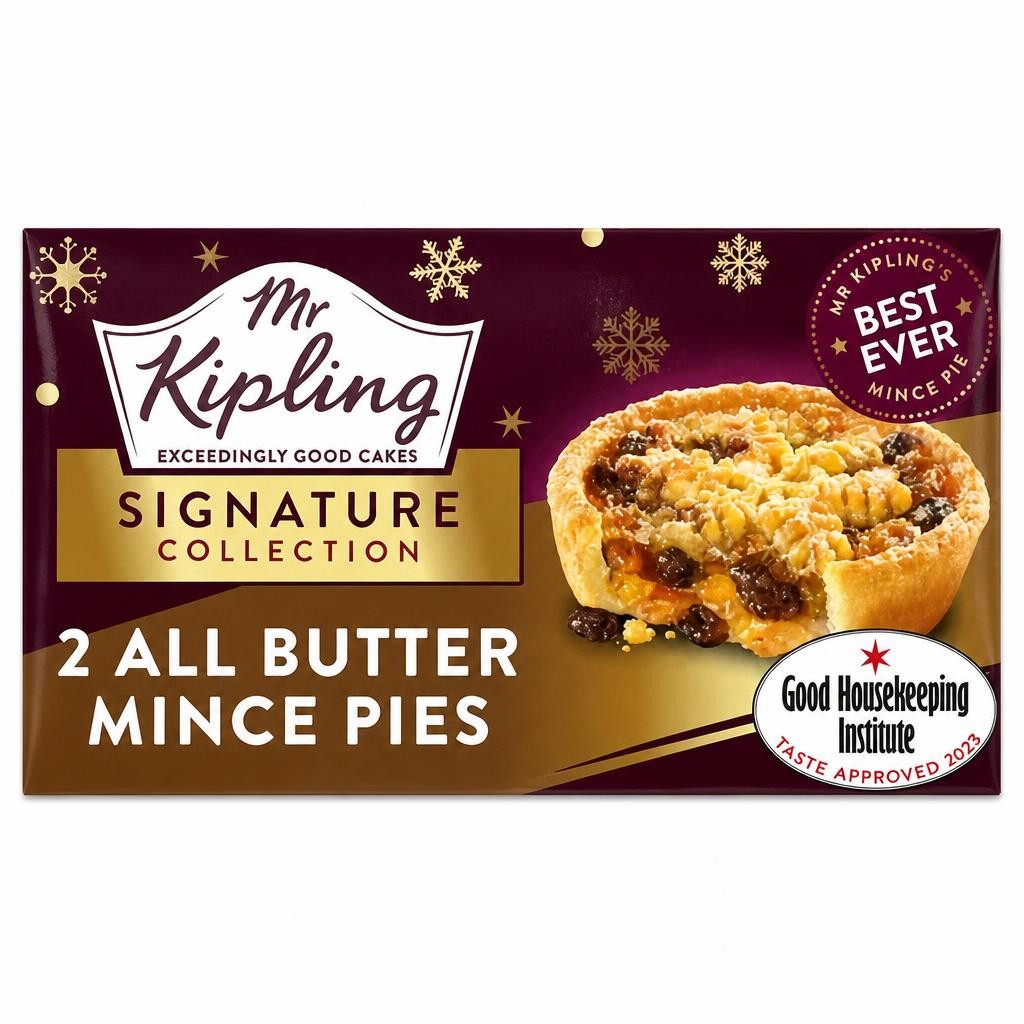 Mr Kipling Signature All Butter Christmas Mince Pies 2 Pack