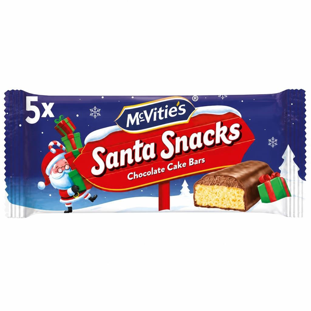 McVitie's 5 Santa Snacks Chocolate Cake Bars