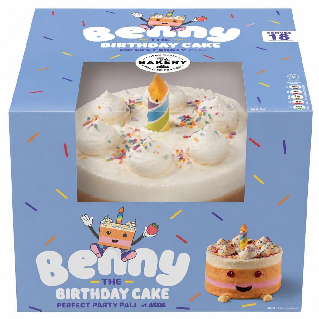ASDA The Bakery at  Benny the Birthday Cake
