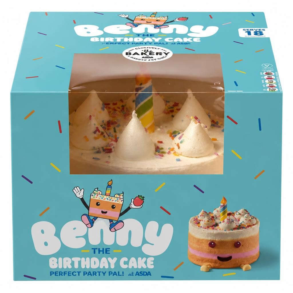 ASDA The Bakery at  Benny the Birthday Cake