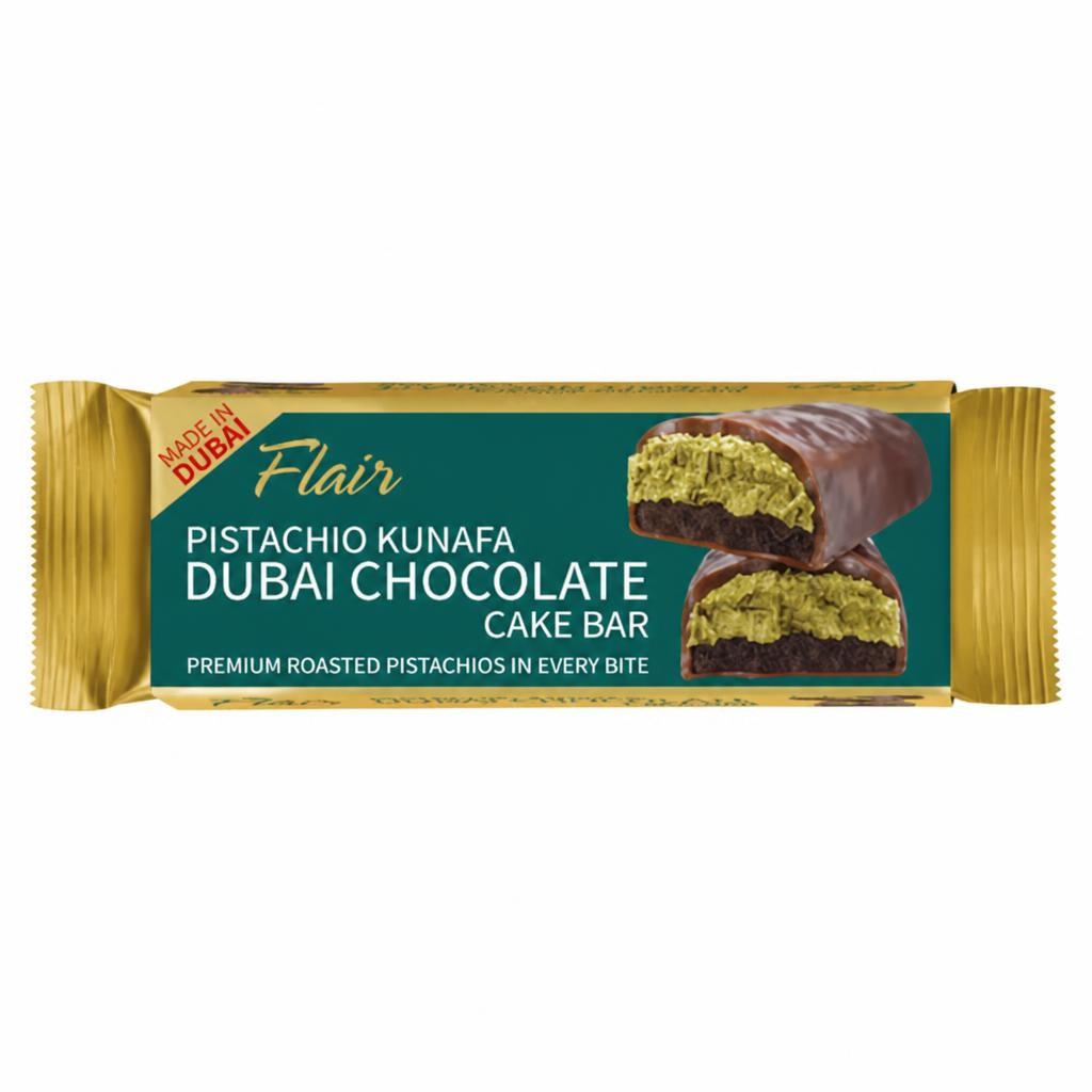 Flair Pistachio Kunafa Dubai Chocolate Cake Bar