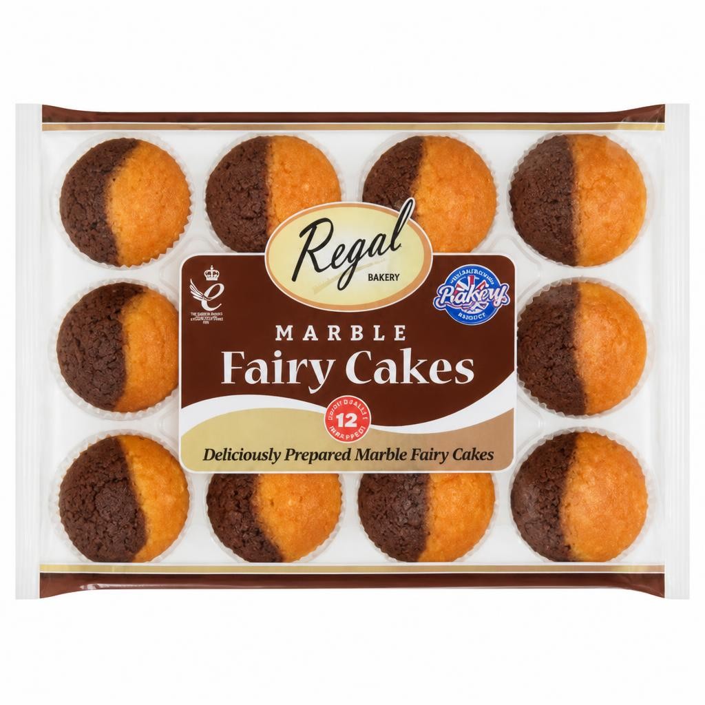 Regal Bakery 12 Marble Fairy Cakes 280g