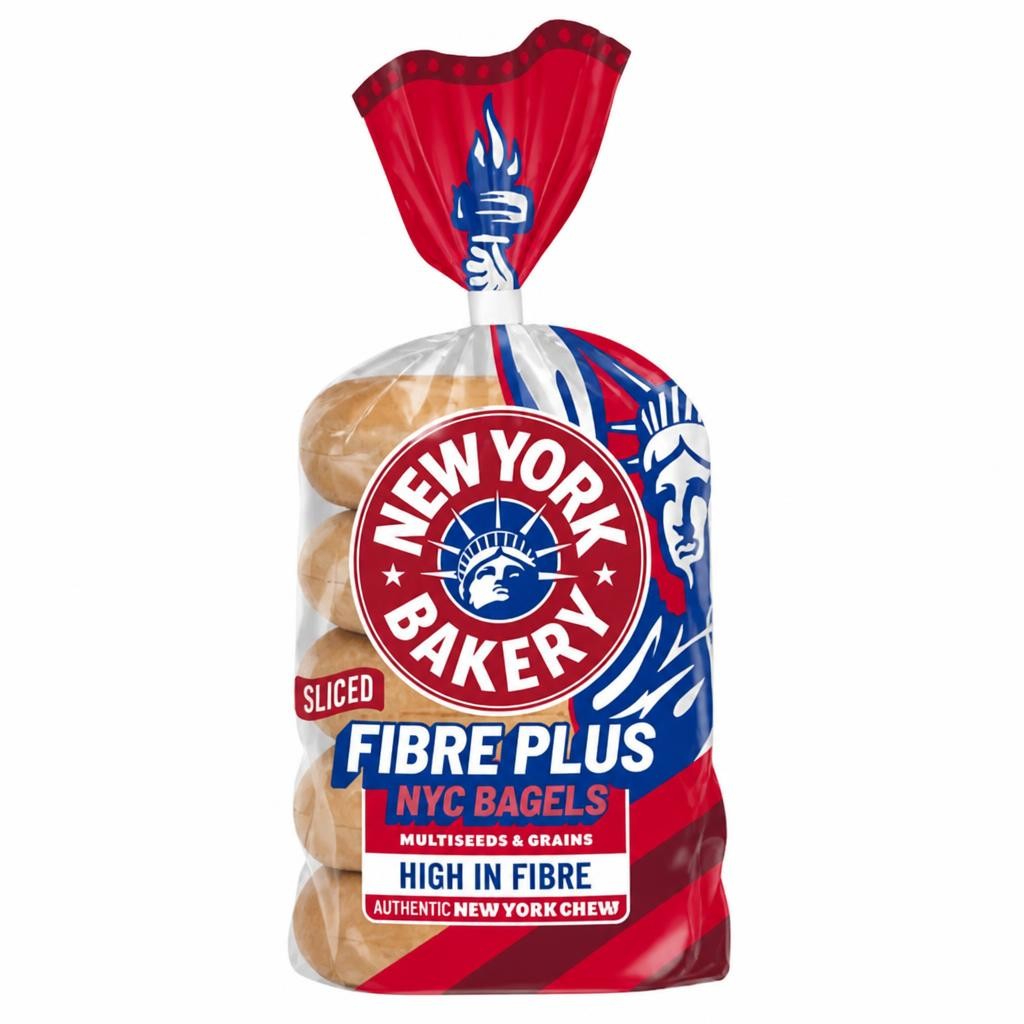 New York Bakery Co Fibre Plus Bagels MultiSeed & Grain