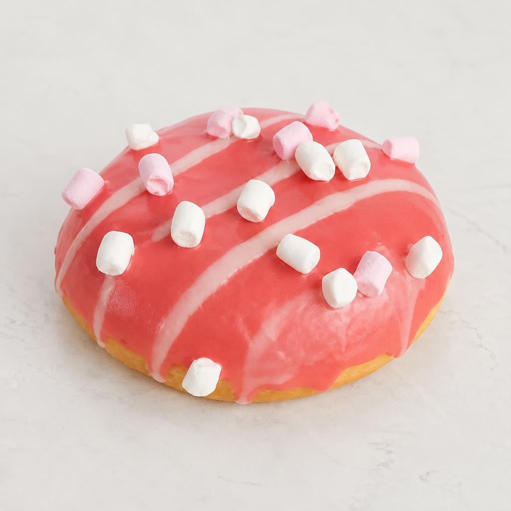 The BAKERY at ASDA The Bakery by  Pink Filled Mallow Donuts 2pk