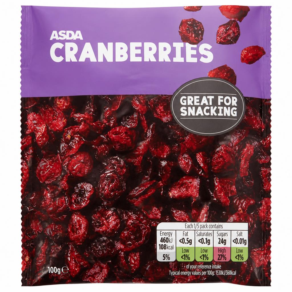 ASDA Cranberries 100g
