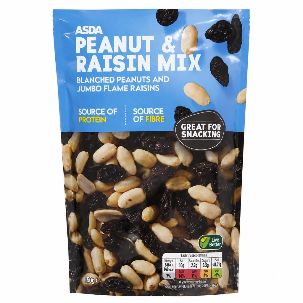 ASDA Peanut & Raisin Mix 250g