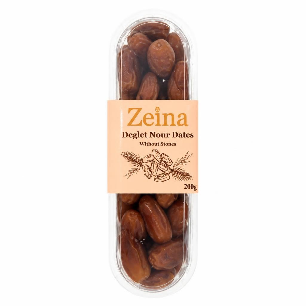 Zenia Deglet Nour Dates without Stones 200g