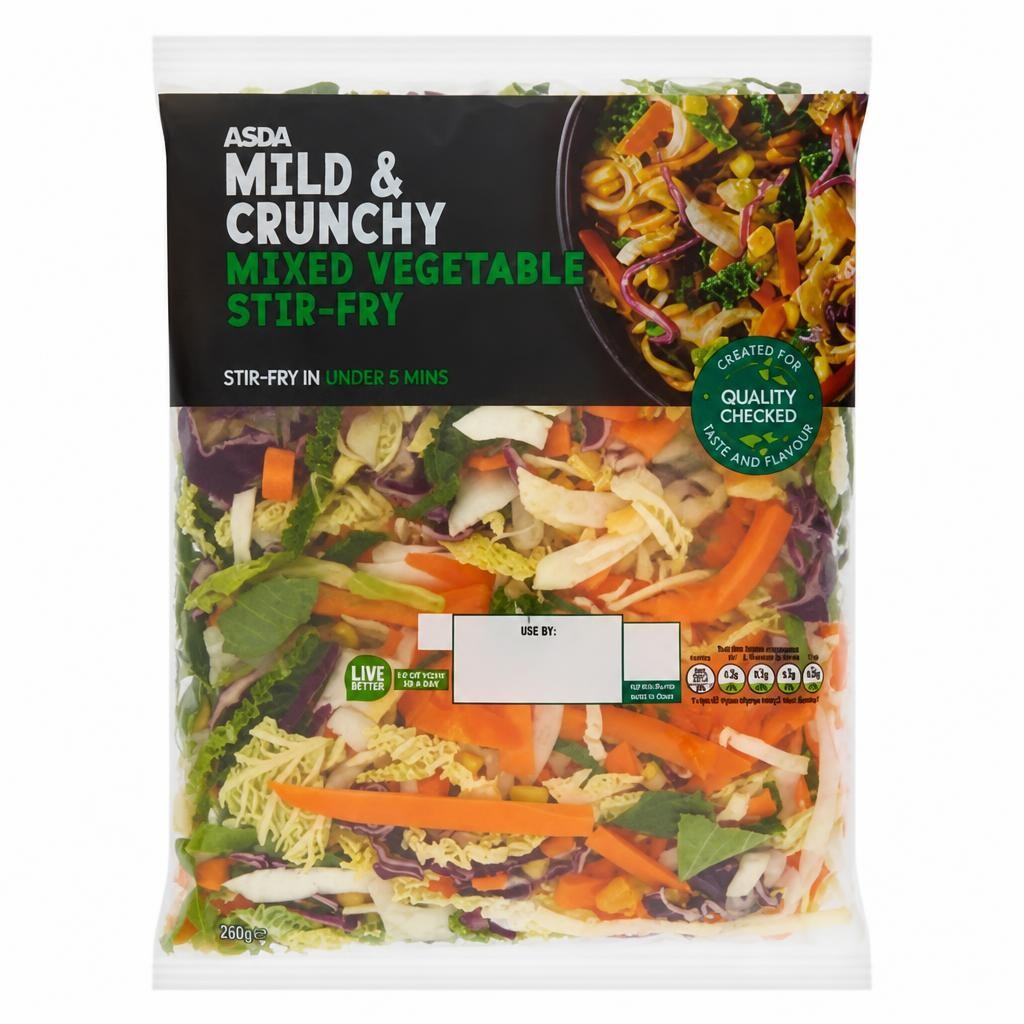 ASDA Mild & Crunchy Mixed Vegetable Stir-Fry 600g