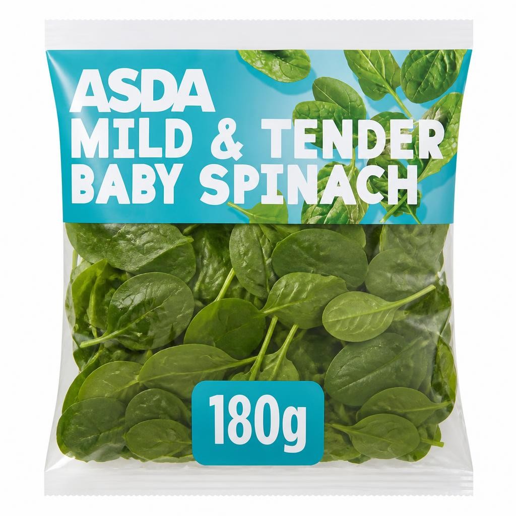 ASDA Mild & Tender Baby Spinach 180g