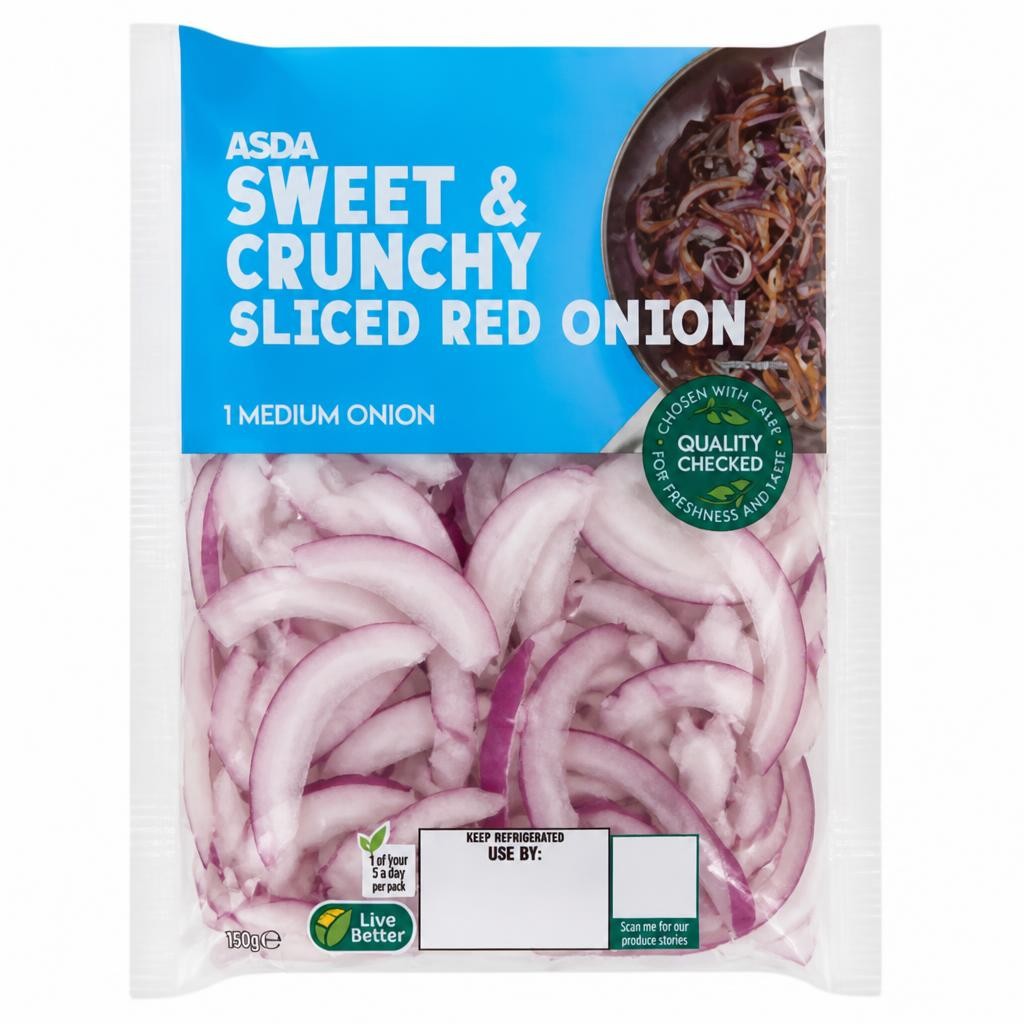 ASDA Sweet & Crunchy Sliced Red Onion 150g