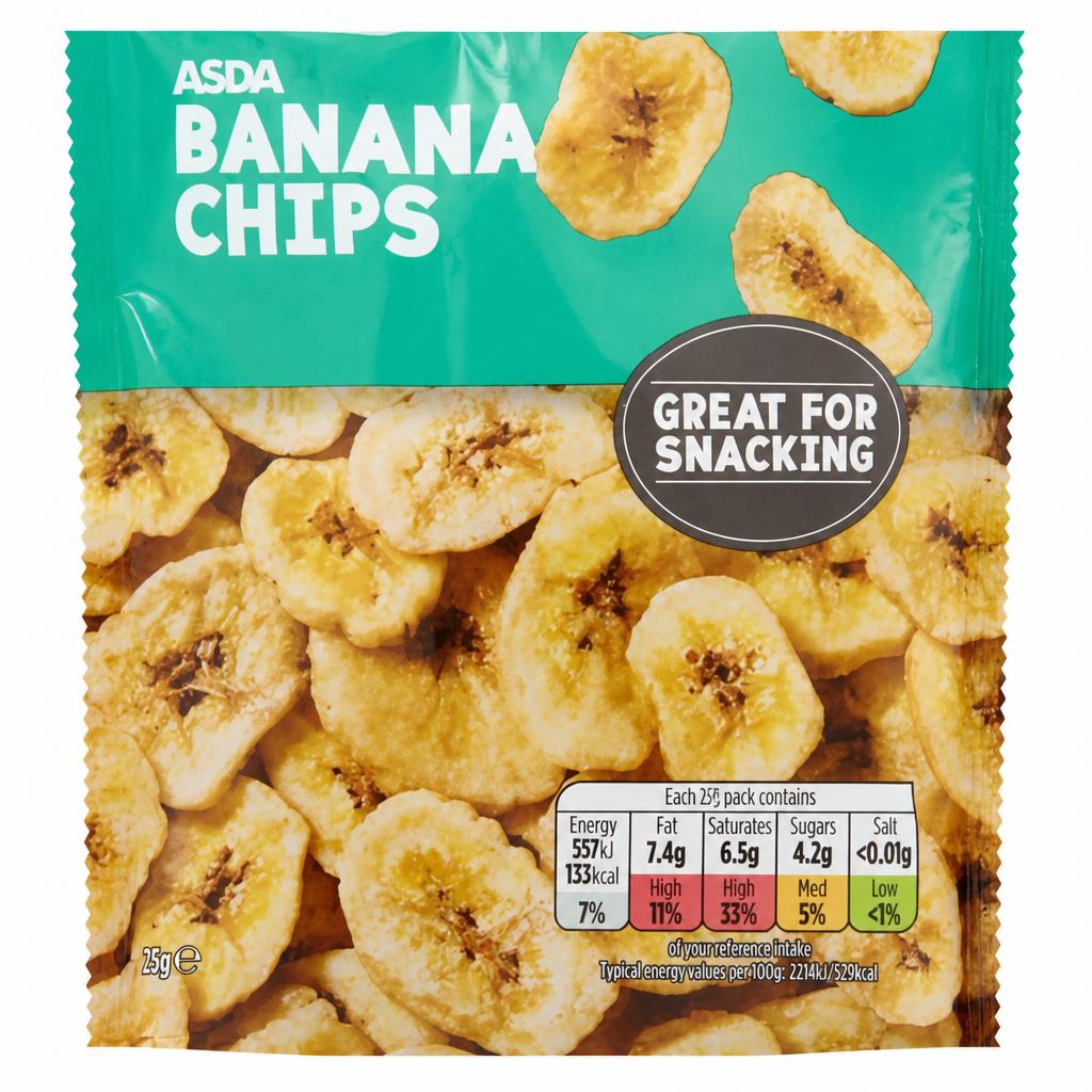 ASDA Banana Chips 75g