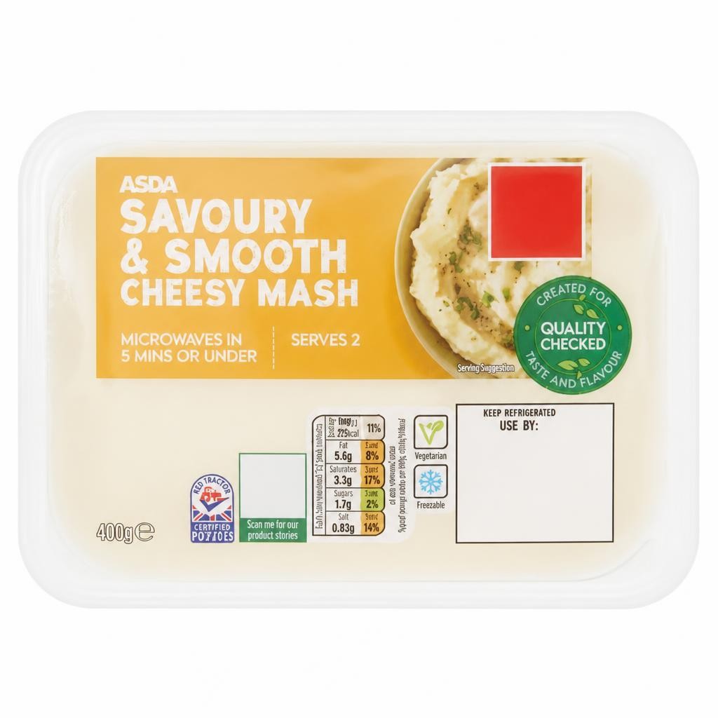 ASDA Savoury & Smooth Cheesy Mash 400g