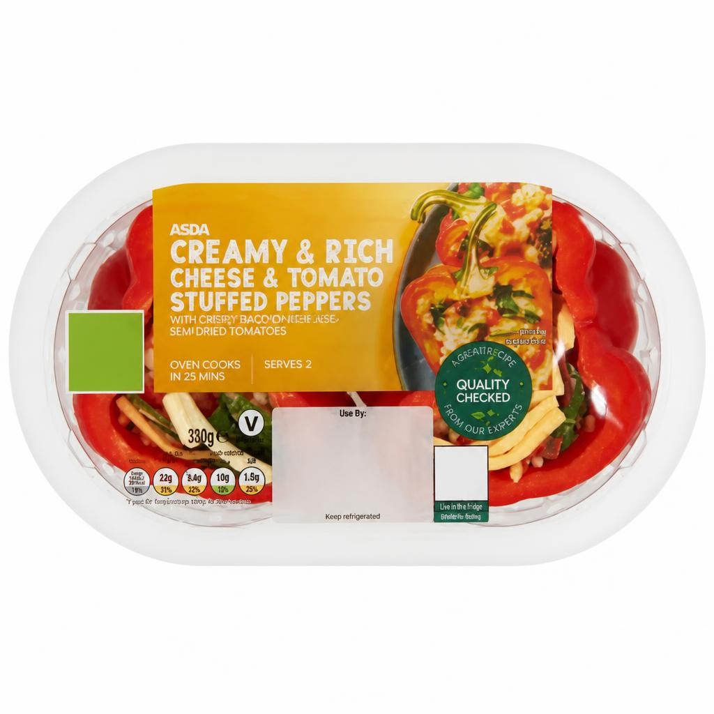 ASDA Creamy & Rich Cheese & Tomato Stuffed Peppers 320g