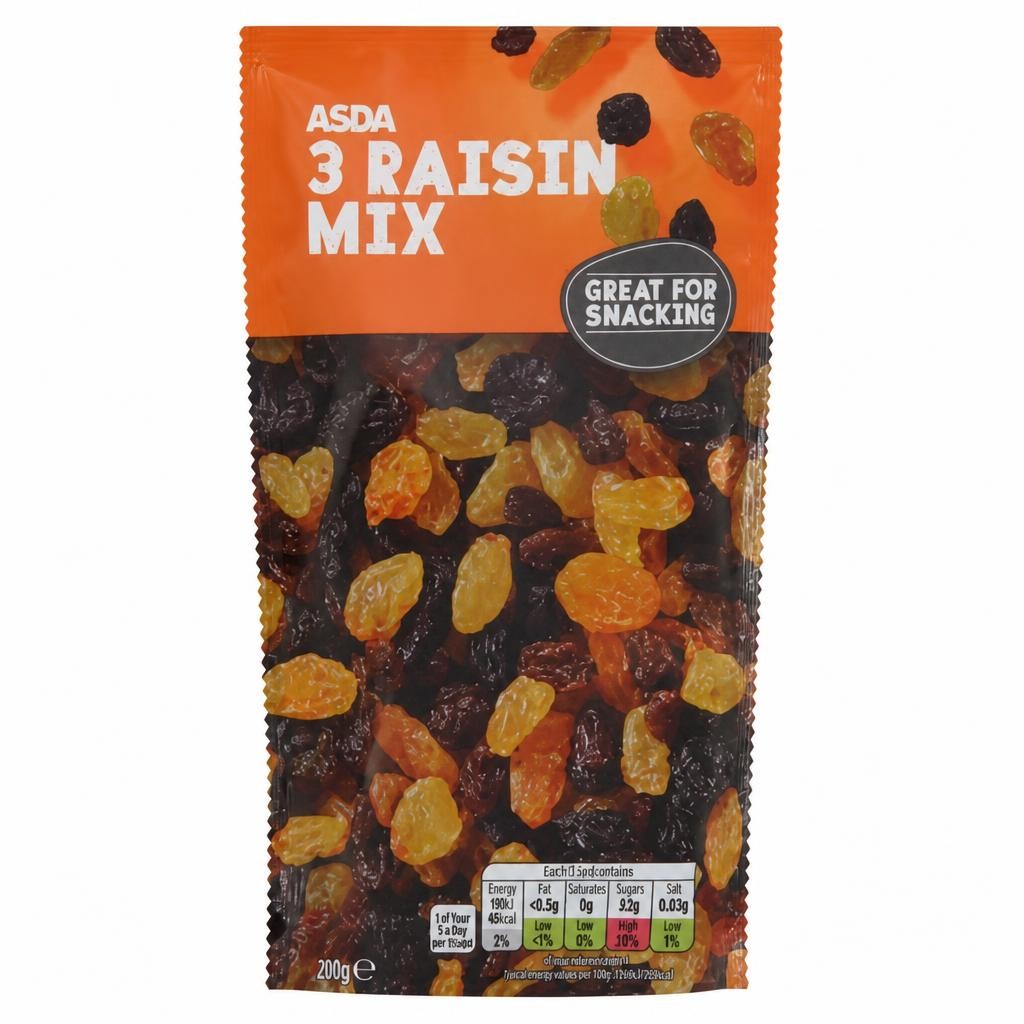ASDA 3 Raisin Mix 200g