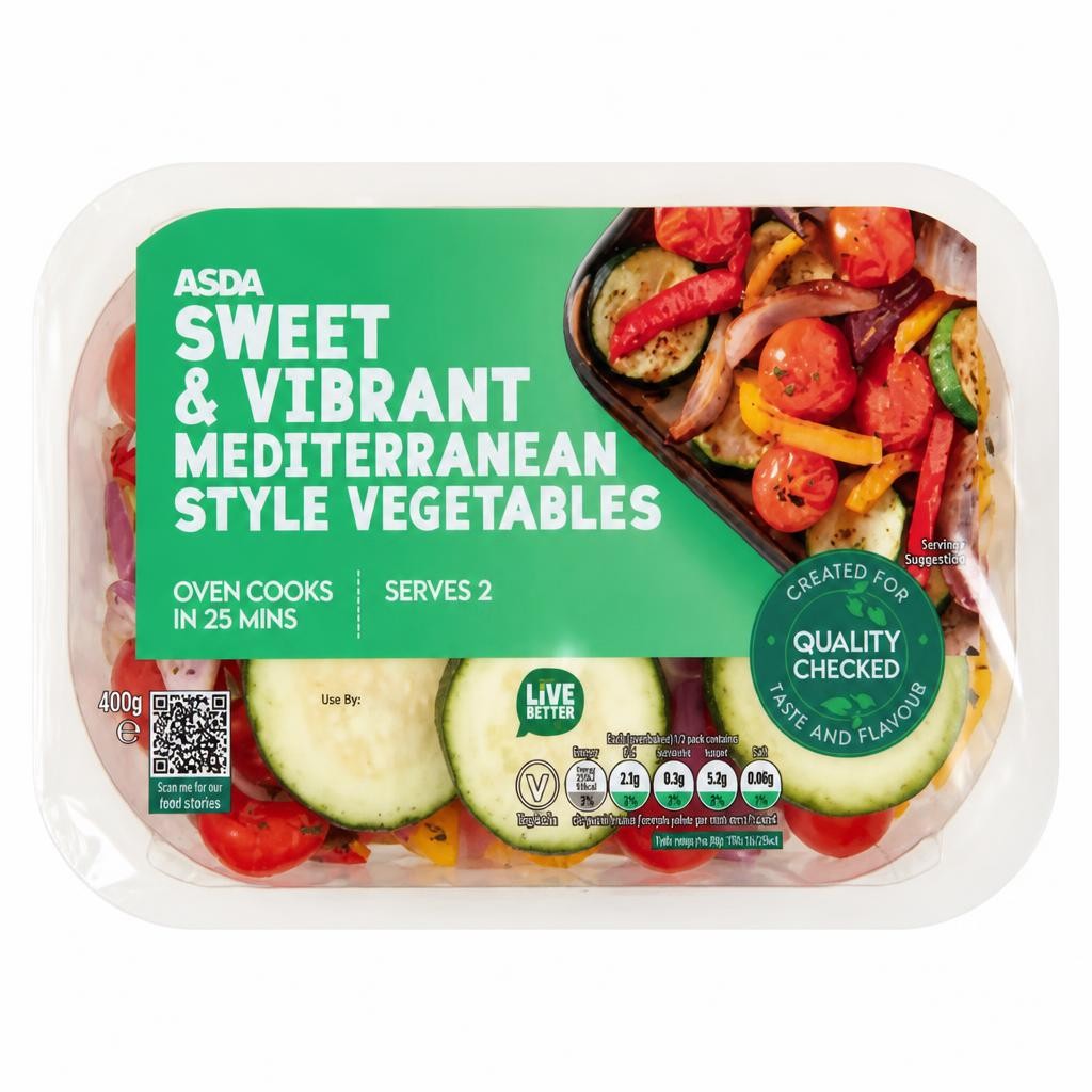 ASDA Sweet & Vibrant Mediterranean Vegetables 400g