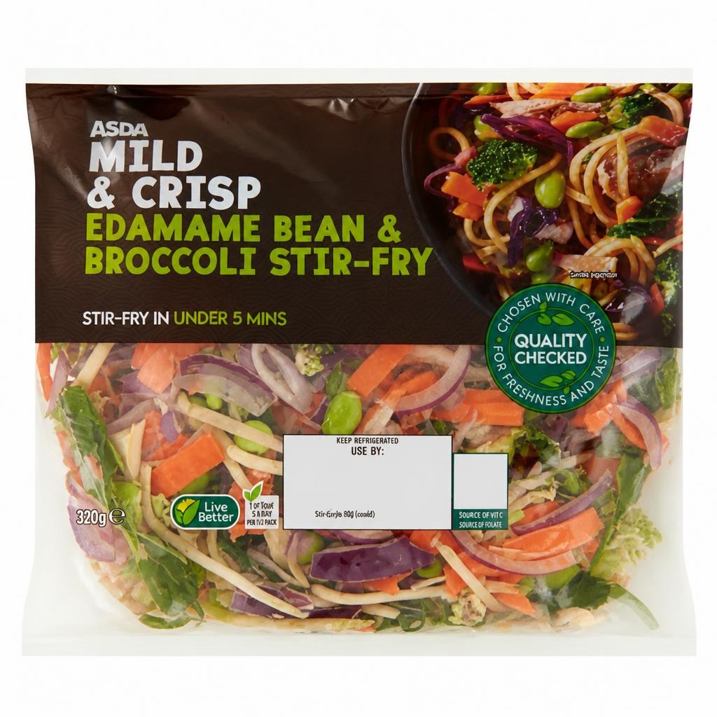 ASDA Mild & Crisp Edamame Bean & Broccoli Stir-Fry 320g