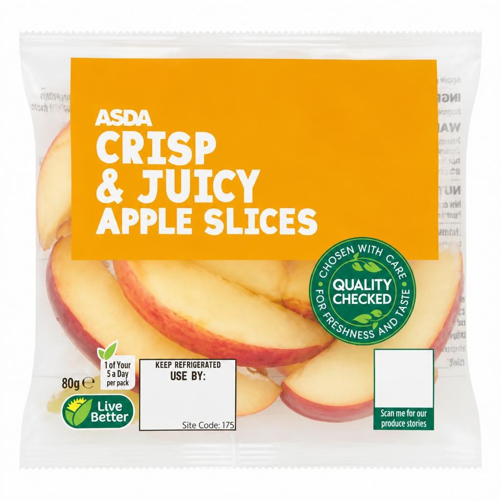 ASDA Crisp & Juicy Apple Slices 80g