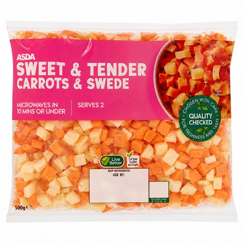 ASDA Sweet & Tender Carrots & Swede 500g