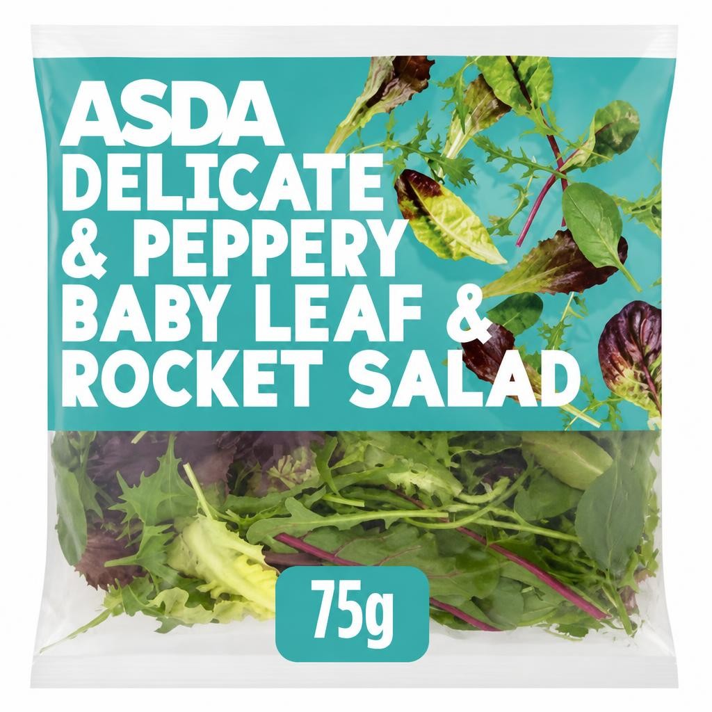 ASDA Delicate & Peppery Baby Leaf & Rocket Salad 75g