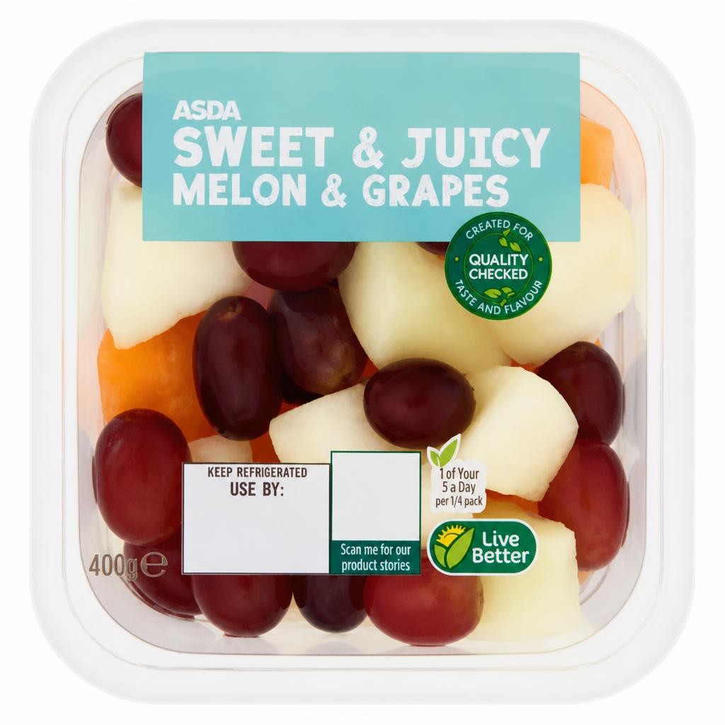 ASDA Sweet & Juicy Melon & Grapes 400g