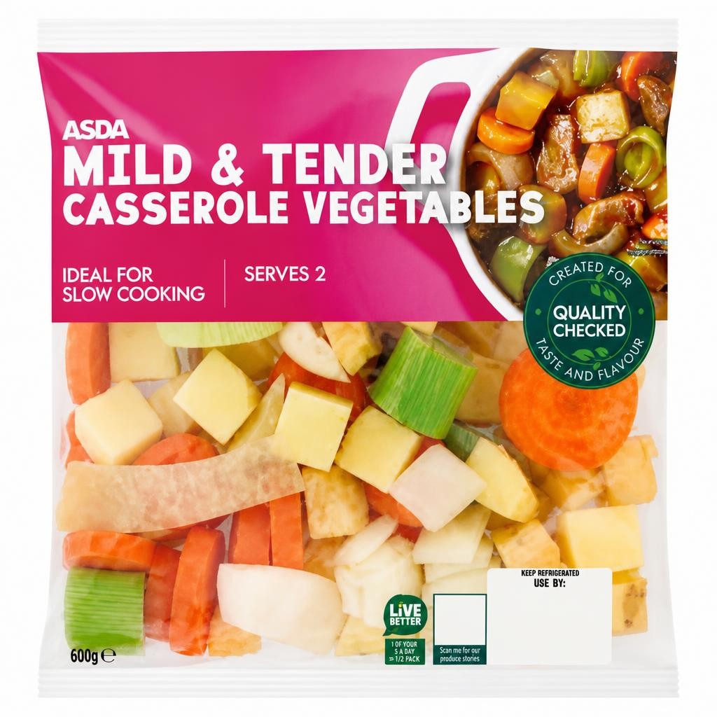 ASDA Mild & Tender Casserole Vegetables 600g