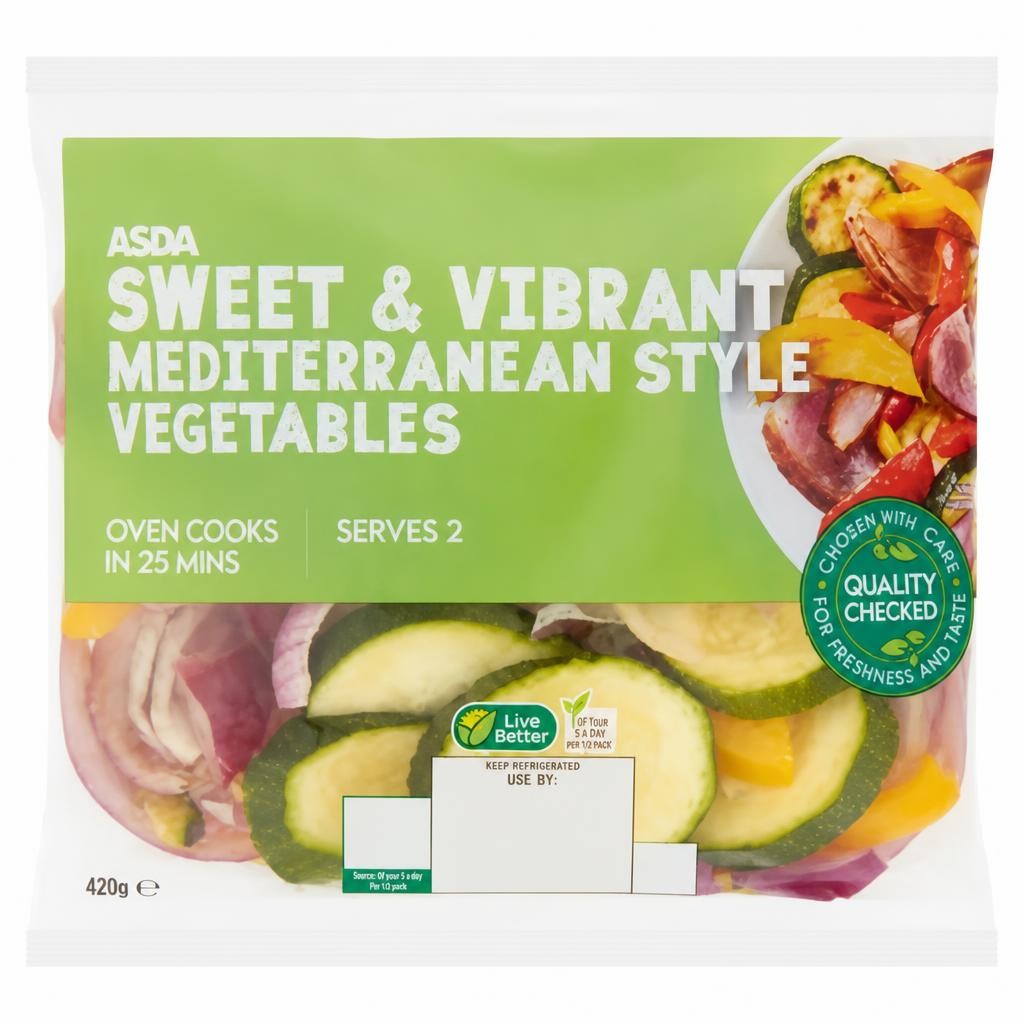 ASDA Sweet & Vibrant Mediterranean Style Vegetables 420g