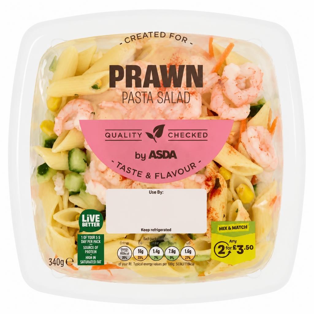 ASDA Prawn Pasta Salad 340g