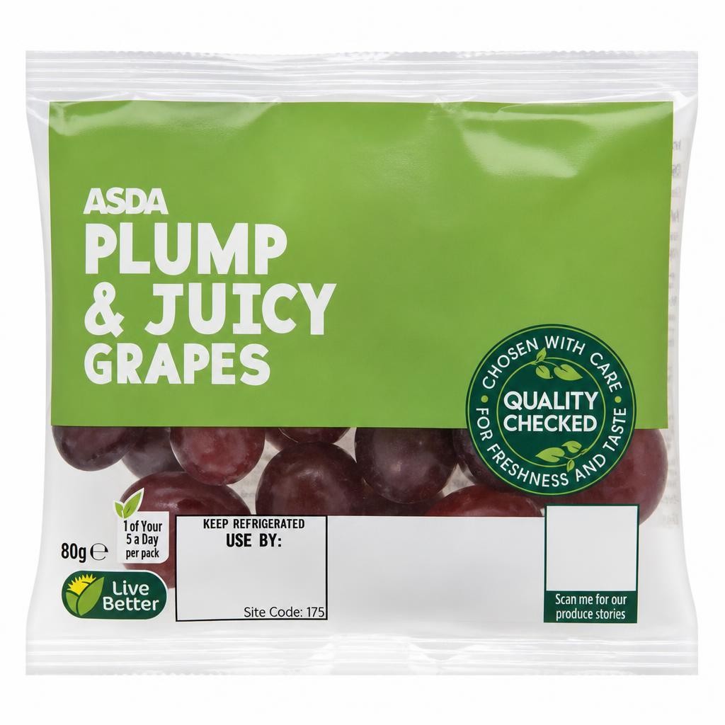ASDA Plump & Juicy Grapes 80g